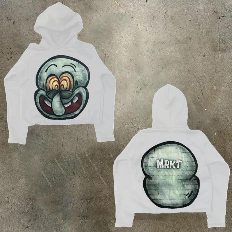 Womens Y2K Oversized Hoodie Cartoon Graphic Print Streetwear Casual Sweatshirt