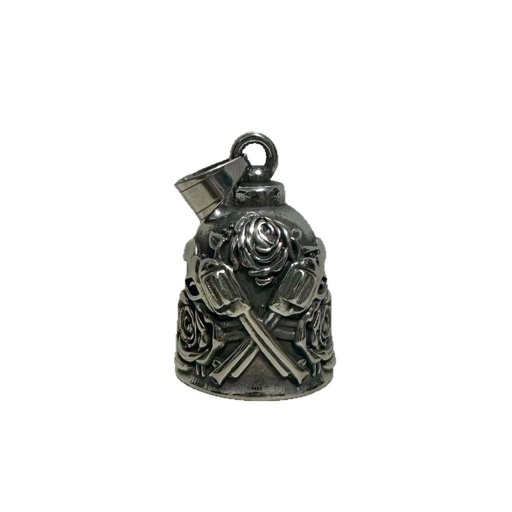 Gun N' Roses Style Bell Pendant Keychain Necklace