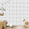 Wallpaper Cats white, light gray, gray and graphite 50x1000