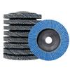 Thickened Louver Flap Grinding Disc: Rust Removal & Polishing for Stainless Steel with Angle Grinder.