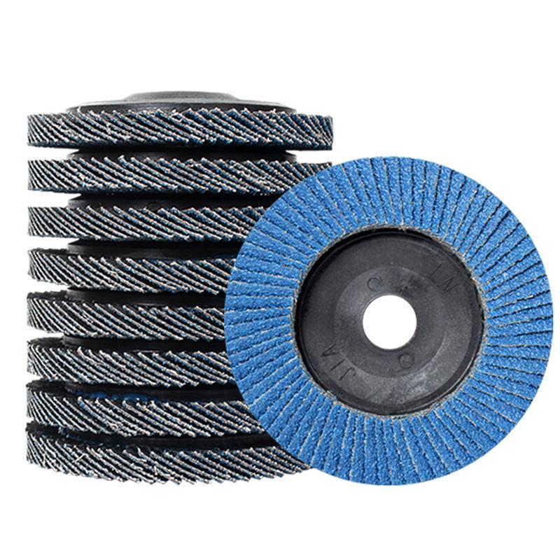Thickened Louver Flap Grinding Disc: Rust Removal & Polishing for Stainless Steel with Angle Grinder.