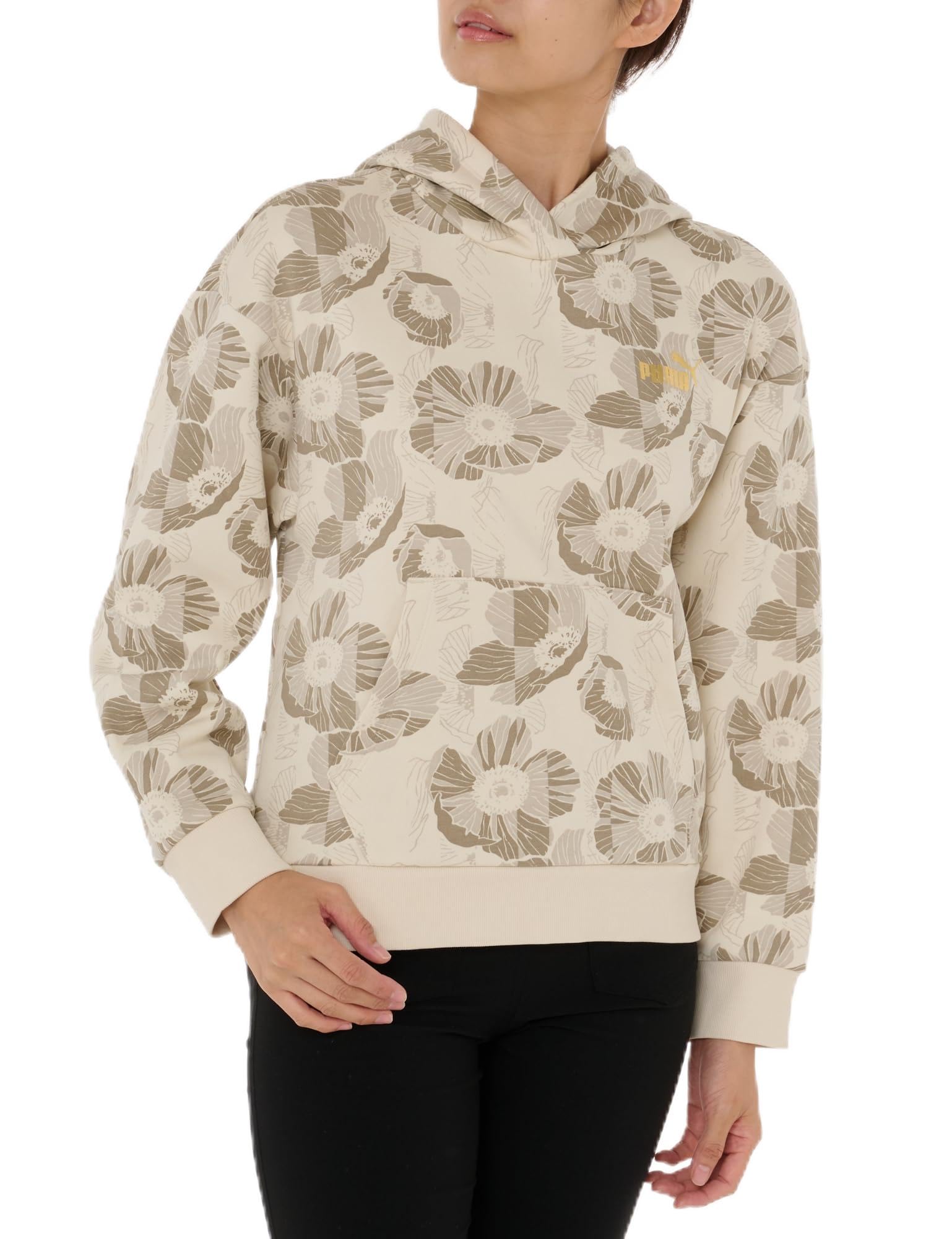 

PUMA Class Act AOP Sports Casual FL 2024 Alpine Snow ESS+ Hoodie, Hoodie, 684144, Women s, Fall/Winter Color (87)