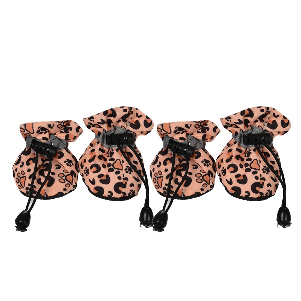 Hundeschuhe für kleine Hunde Leopardenmuster Weiche Anti-Rutsch Welpenstiefel Outdoor Walking Chihuahua Pfotenschutz Schuhe Haustierbedarf