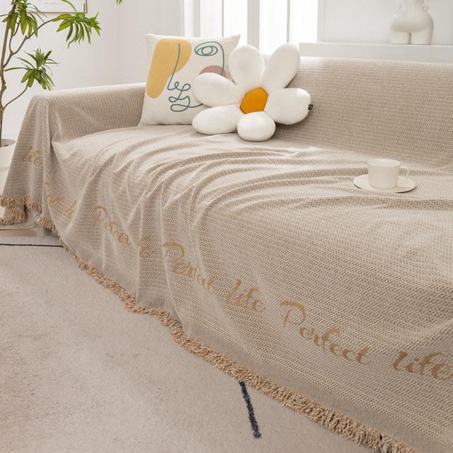 Nordyckie Pokrowce na Sofę 2 3-osobową Chenille Frędzle Żakardowy Pokrowiec na Fotel Jednoosobowy Pokrowiec na Sofę Rozkładaną Narzuta na Sofę na Cały Sezon