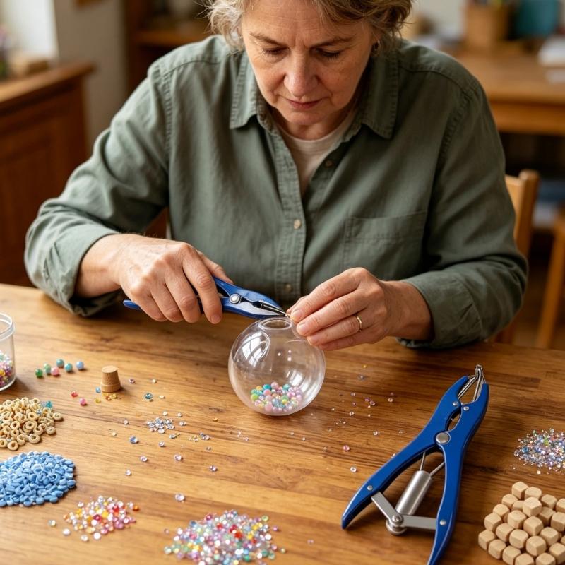 Make Your Own Stress Balls Set, 16 Empty Clear Balls with Soft Additions, Fill Tube and Closures for DIY Play, Group Projects and Event Bags