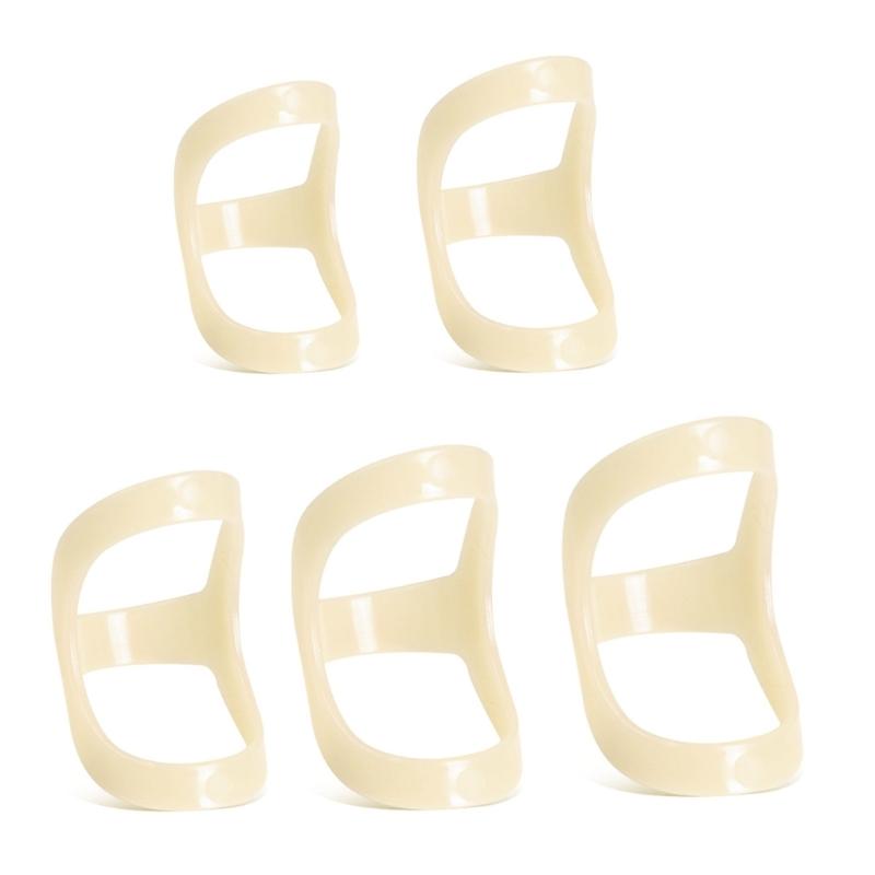 

5Pcs Oval Finger Splints Waterproof Plastic Finger Splints Stabiliser for Thumb, Index,Middles, Small or Rings Finger 1