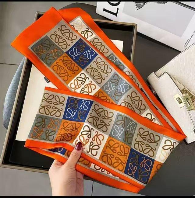 Business Scarf Imitated Silk Fabric Men S Scarf Long Scarf Double-Sided Trendy British European American Style Autumn Winter