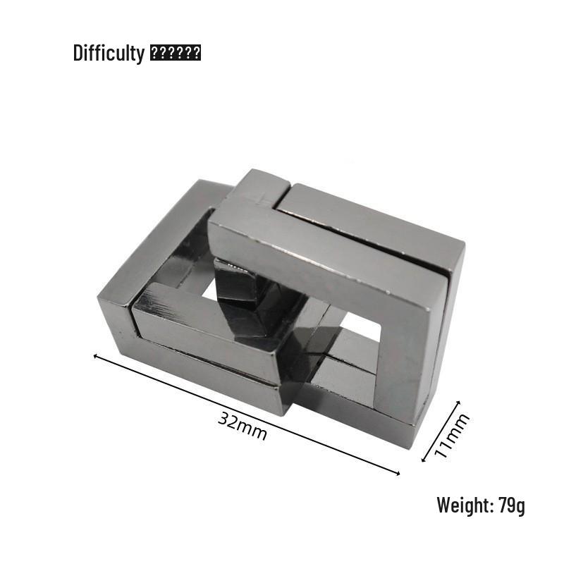 Kinder Intelligenz Puzzle Set: Luban- und Kongming-Schlösser, Neun ineinandergreifende Ringe, Hufeisenschloss - Trendiges Lernspielzeug auf TikTok