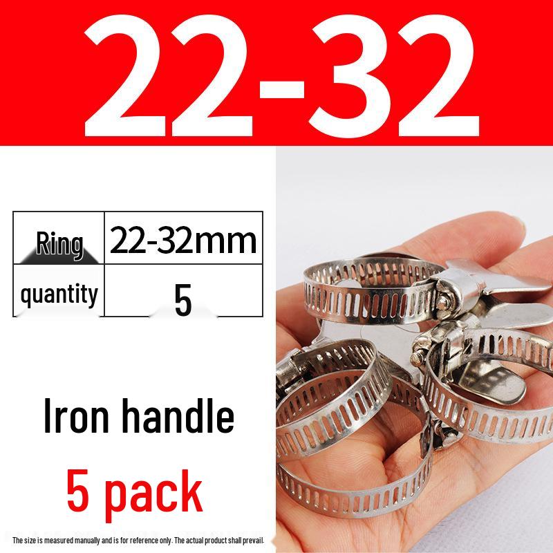 Nerezová hadicová spona, ručně utahovací páska pro vodní a vzduchové potrubí