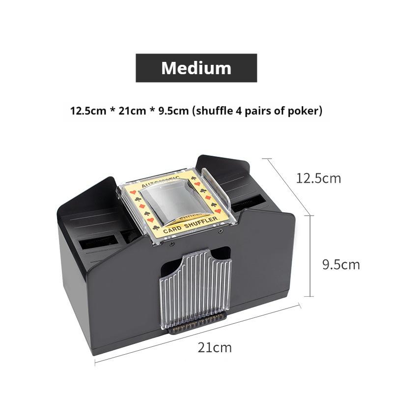 Manual / Automatic Card Shuffler, Hand Shuffler, Card Shuffler for Blackjack, UNO, Poker, Playing Card Dealer Machine - Casino