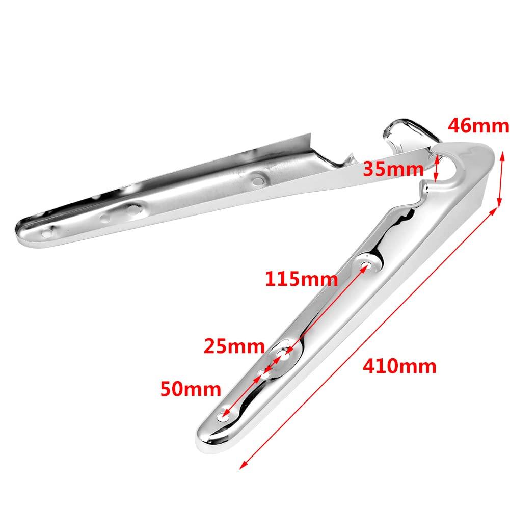 TooHR Rear Fender Turn Signal Bracket for Harley Sportster Iron Easy 1 Chrome XL883/1200/48/72 Models, Installation, Pair,