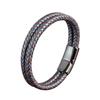 Double-Layer Woven Leather Bracelet Men'S Personality Trendy Bracelet Fashion Versatile Bracelet Jewelry