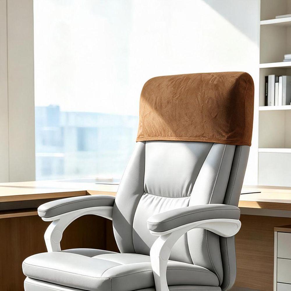 Skin-friendly Chair Backrest Protector Dust-proof Elastic Chair Back Cover Office Chair