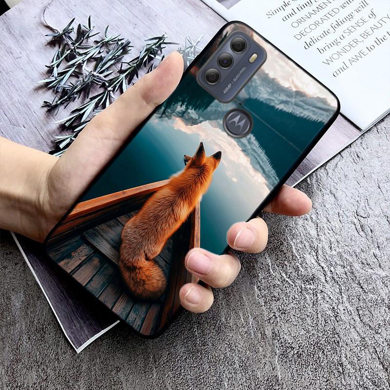 Phone Case For Moto G85 G55 G05 G14 G75 G31 G50 G10 G20 G30 G60 G13 G32 G84 G54 G53 G72 G24 Power Cute Fox