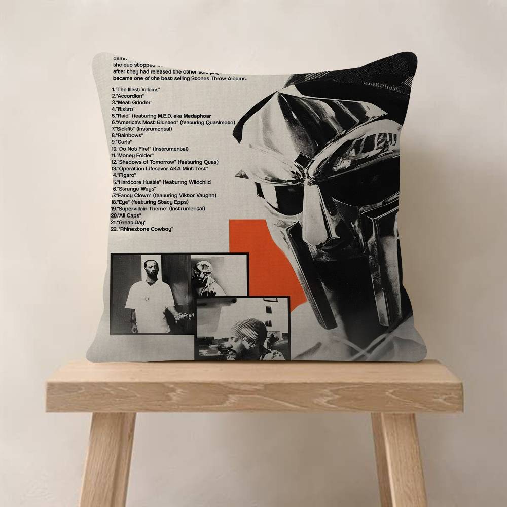 MF DDOOM Music Pop Album Maple Design Cushion Cover Happy Autumn Harvest Decor Holiday Decorati Pillow Cover