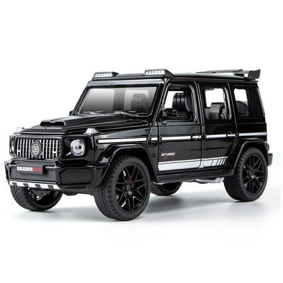 1:Modello di auto pressofuso in lega Benz G800 in scala 22, veicolo giocattolo da tirare indietro con luce e suono per ragazzi regalo per adulti