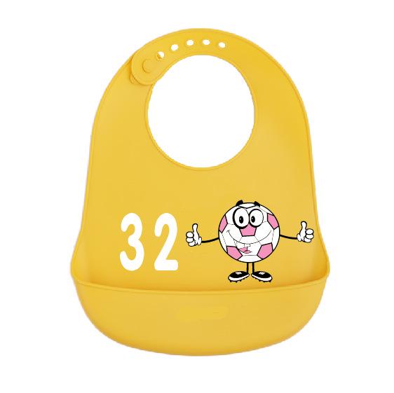Waterproof Silicone Baby Bib - Large, Wash-Free, Drool & Meal Bib for Newborns and Children