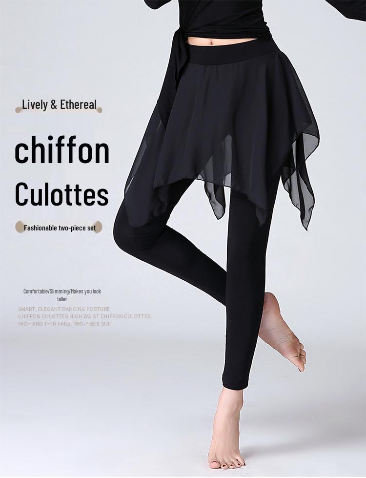 Women's Latin Dance Skirt Pants - Figure Skating & Ballet Dancewear