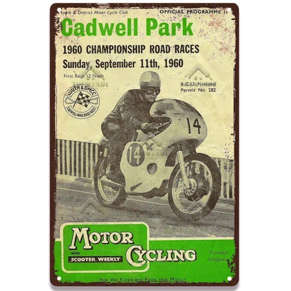 Scooter Metal Wall Art, Retro Moped Poster Sign 20x30cm