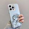 Beautiful Flower Girl Line Design Durable Laser Phone Case For iPhone 13 Mini 12 11 Pro Max 17 16 15 14 Pro Max Plus Back Covers