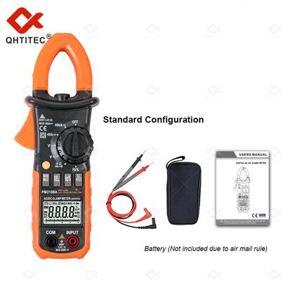 Ac/dc אמפרימטרי מהדק מד 6600 ספירות מודד דיגיטלי 3 ב-1 צבת מד זרם בודק מתח כלי חשמלאי מקצועי