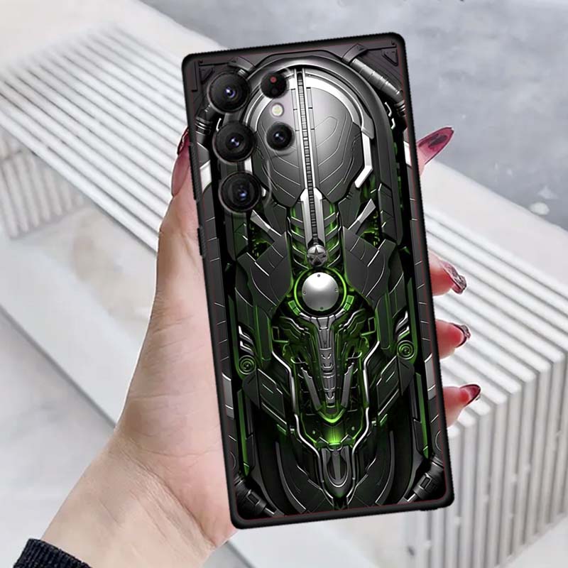 Creative Luxury Art Patterns Phone Case For Samsung Galaxy S26 S25 S24 S23 S22 S21 S20 Ultra Plus FE 5G Black Soft TPU