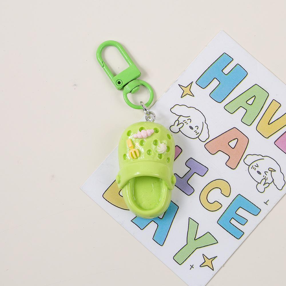 Colorful Girlish Heart Crocs Keychain Pendant - Cute Bestie Jewelry Charm DIY Accessories