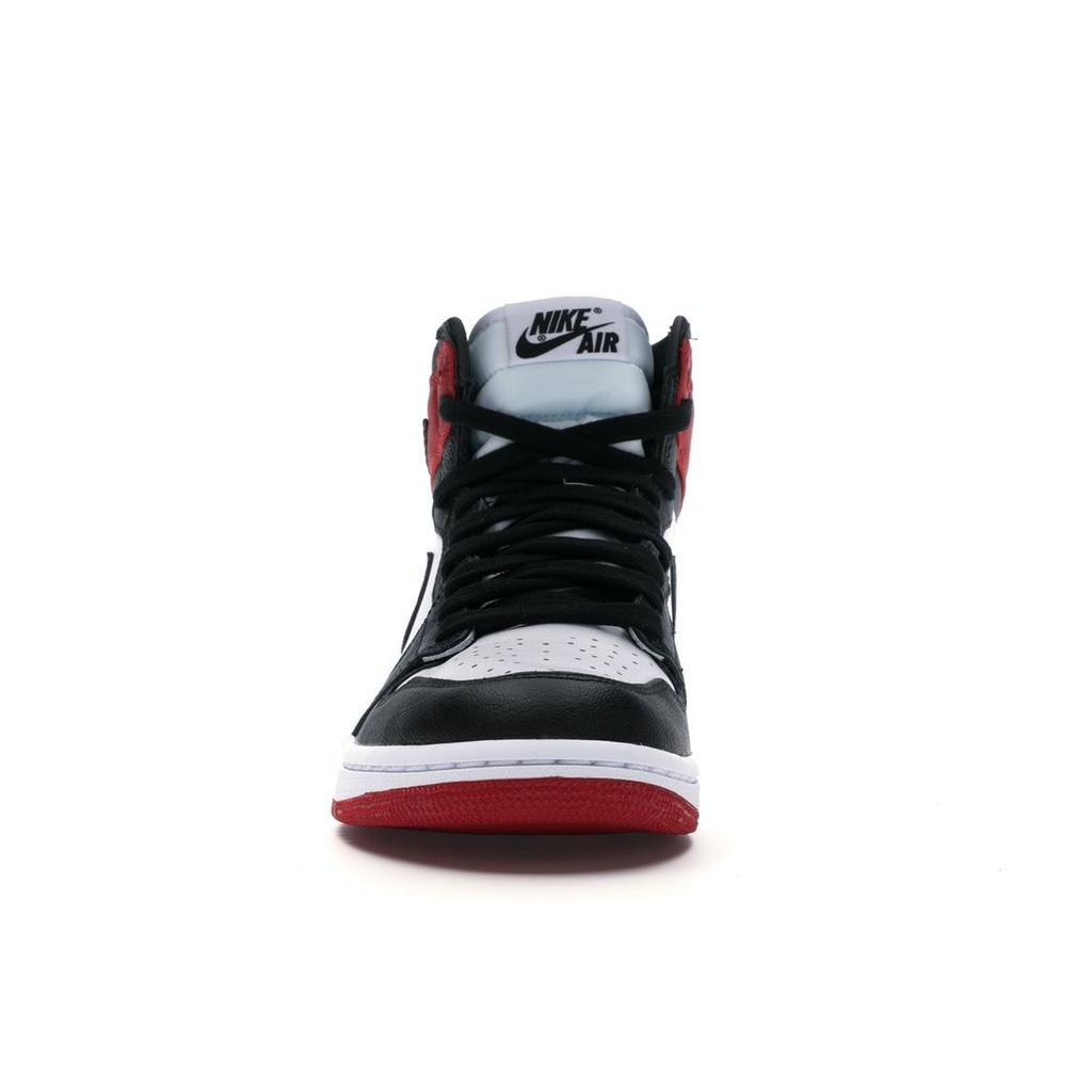 Air Jordan 1 Retro High Satin Black Toe Moteriški Sportbačiai Raudoni Balti-Varsity-Raudoni CD0461-016