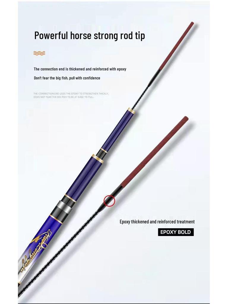 Ultra-Thin High Carbon Crucian Carp Hand Fishing Rod - Super Hard, Wild All-Around Rod, 28/19 Tone, Hot Seller