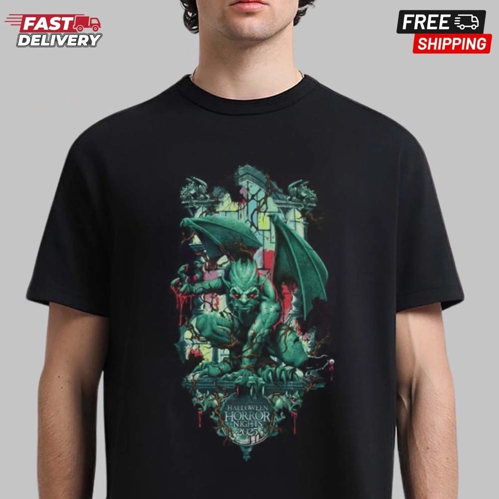 Halloween Horror Nights 2025 Logo T-Shirt, Halloween Gift Shirt Unisex T-Shirt XXXL
