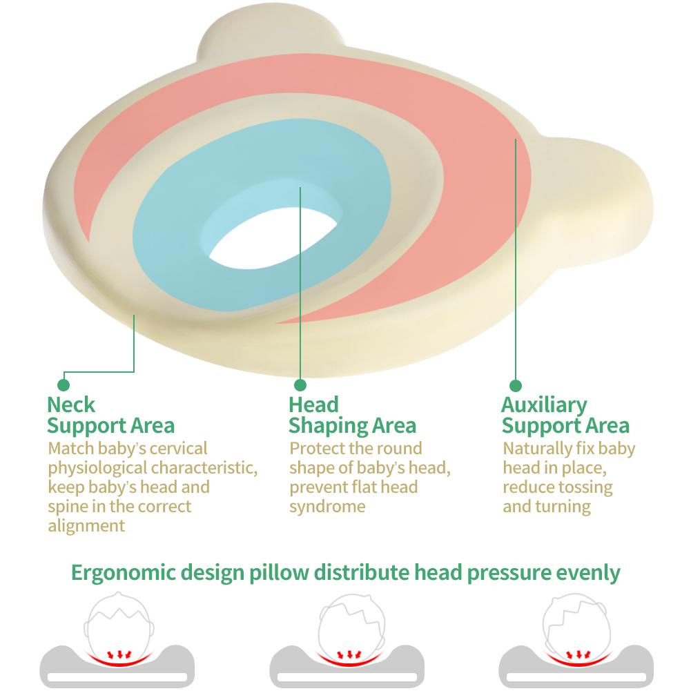 Kaufe Prevent Flat Head Pillow Kids Baby Infant Soft Home Car Sleeping