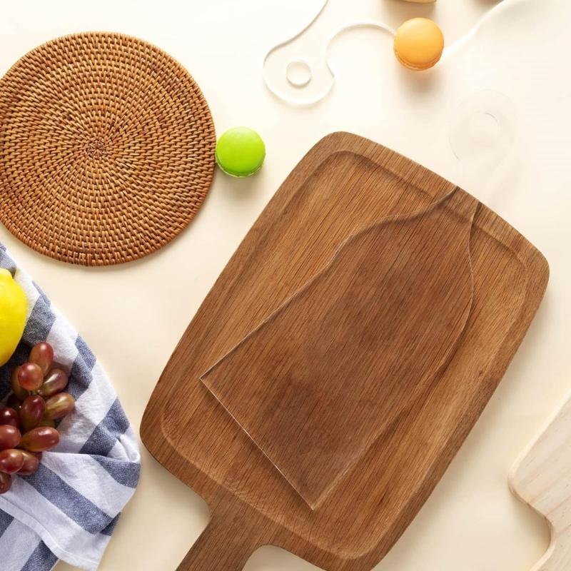 Šablona rukojeti krájecí desky Opakovaně použitelné průhledné šablony pro dřevoobrábění Akrylová frézovací šablona Nástroj pro DIY průvodce Restaurace