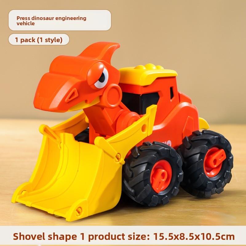 Childrens Animal Pressing Car Toy With Pullback Action For Interactive Play