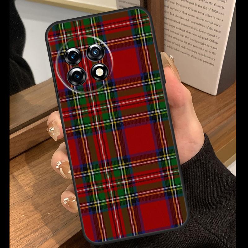 Clan Stewart Dress Tartan Plaid Case For OnePlus Nord 5 CE 2 3 4 Lite N20 N30 OnePlus 15 R 13R 12R 10T 13T 10 11 12 13 Cover