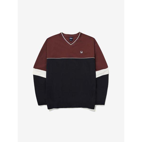 Fila Color Block V Neck woVen Sweatshirt