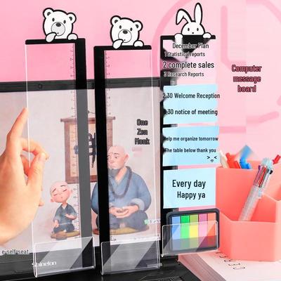 Monitor Seitenclip Memoboard: Etiketten- und Aufkleberhalter für Schreibtisch
