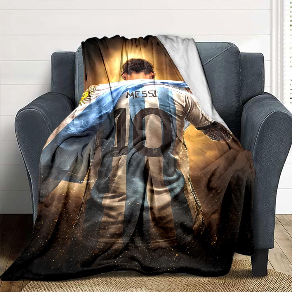 Messi's Legacy Soccer Blanket Soft Warm Cozy Perfect for Seaside Bed Bedding for All Occasions Stylish Decor