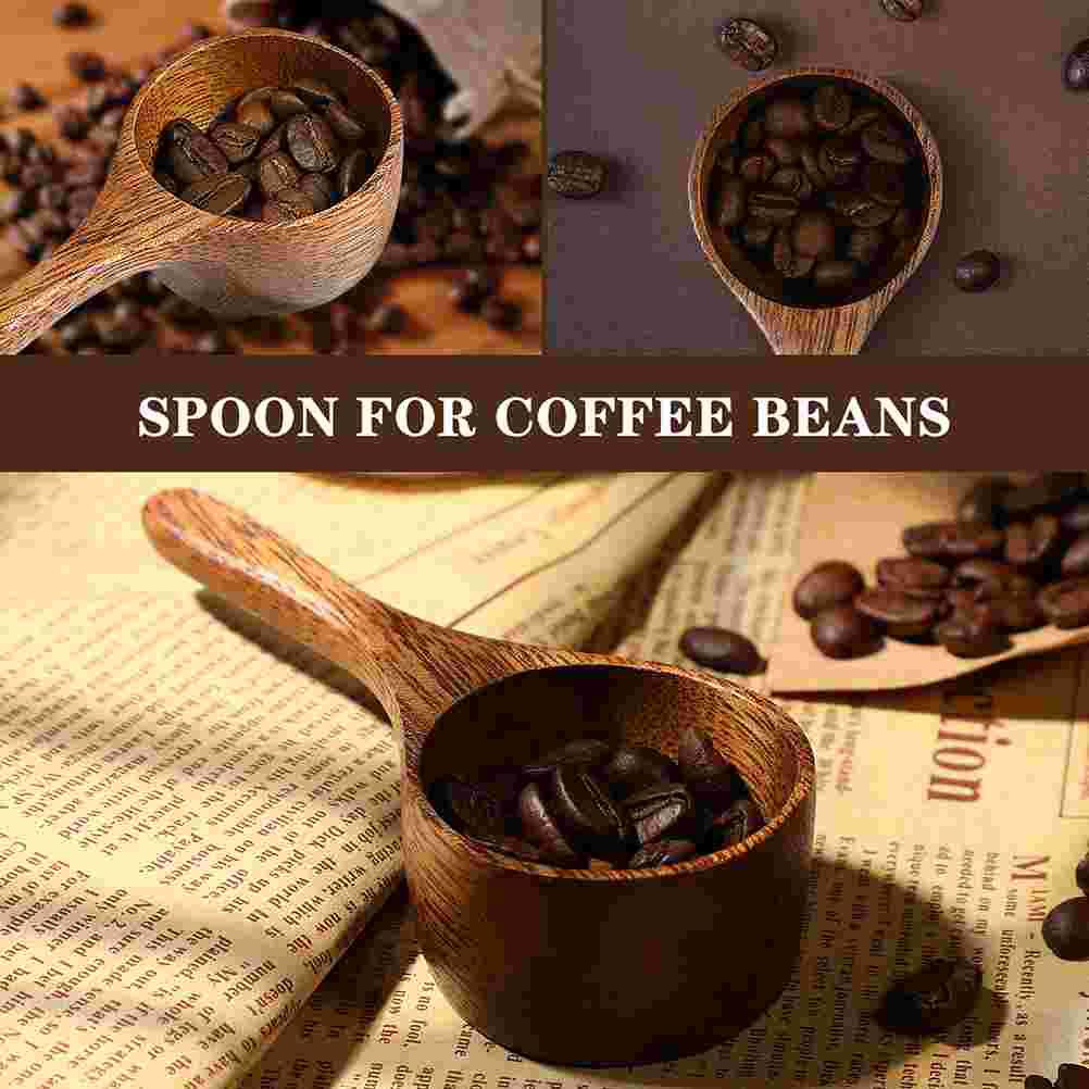 Acacia Wood Measuring Spoon Kitchen Spoons Wooden Coffee Beans Snack Bowl Scoop Milk Powder Cups
