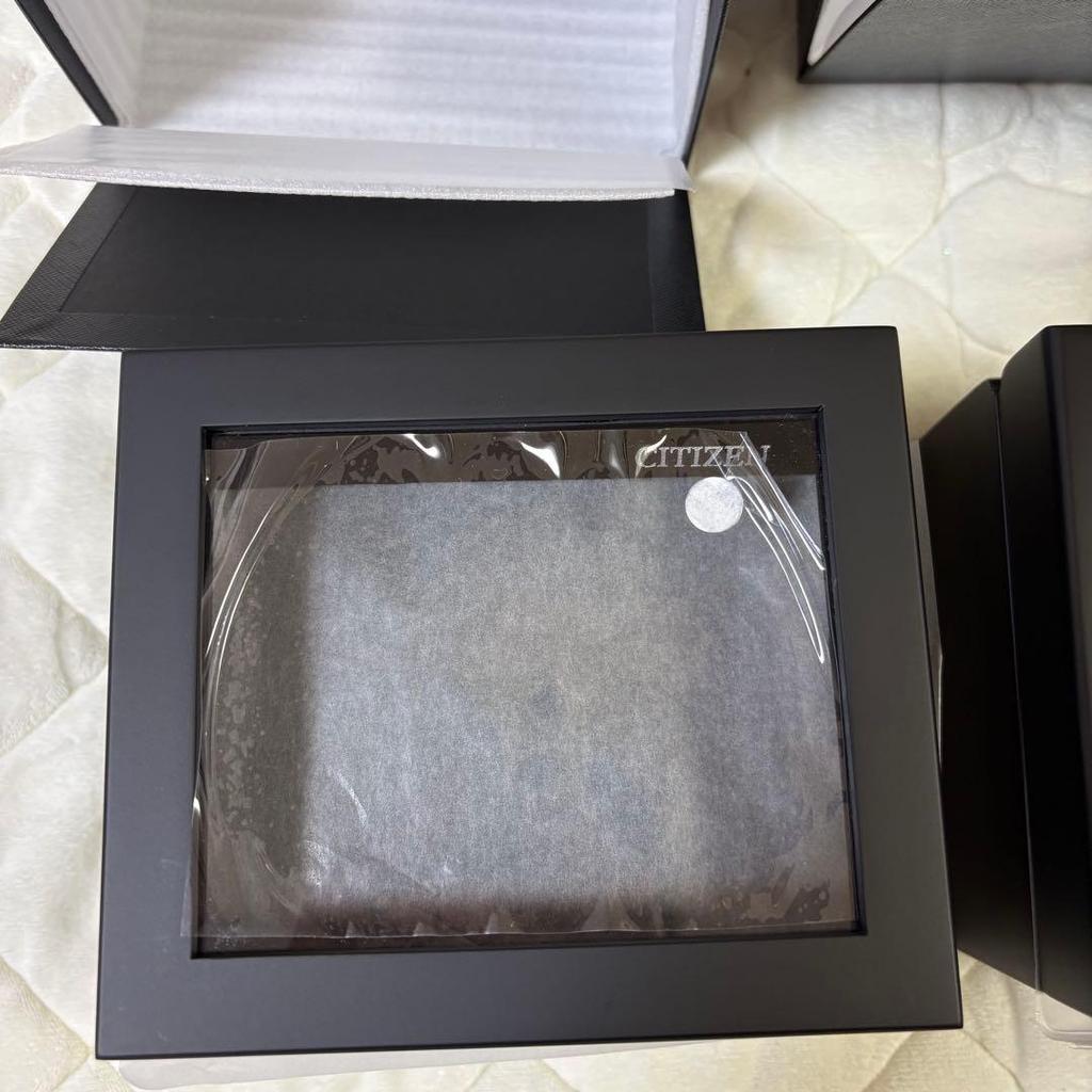 New, unused The Citizen watch storage case, empty box, set of 2