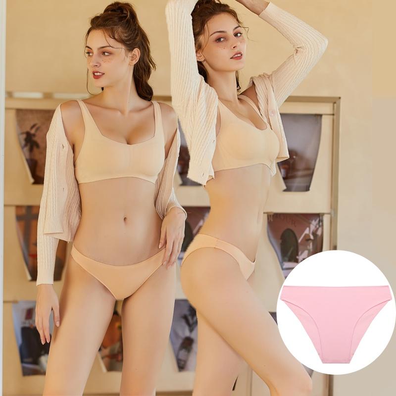 Women's Cotton Briefs In Solid Colors, Sizes M-XXL, High Comfort Fit