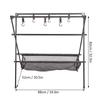 Lightweight Folding Camping Cookware Hanging Rack Shelf Portable Aluminum Alloy Outdoor BBQ Tool