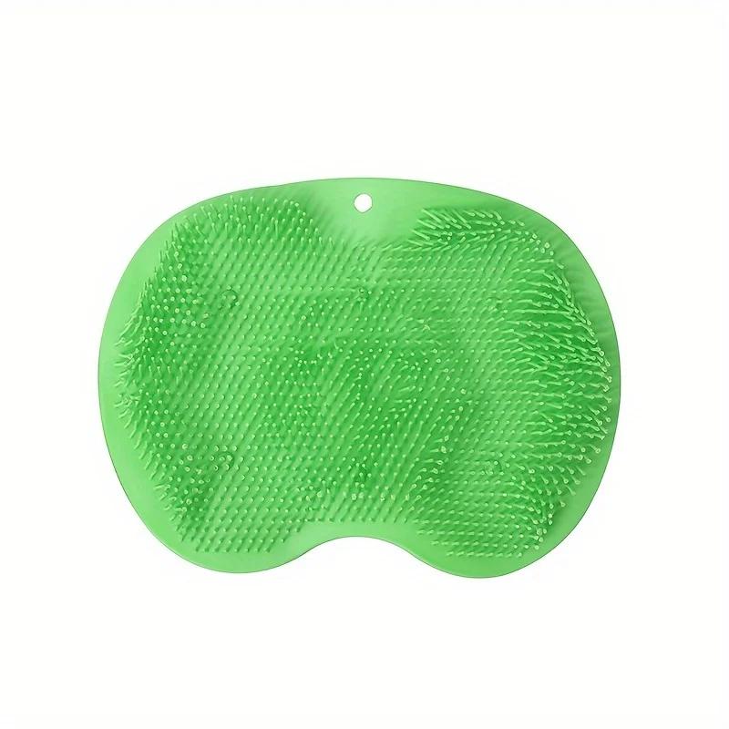 Silikon Badebürste Neue Silikon Badebürste Wandmontiert Rutschfest zum Rücken-Fuß-Schrubben für Faule Fußschrubb-Massagegerät