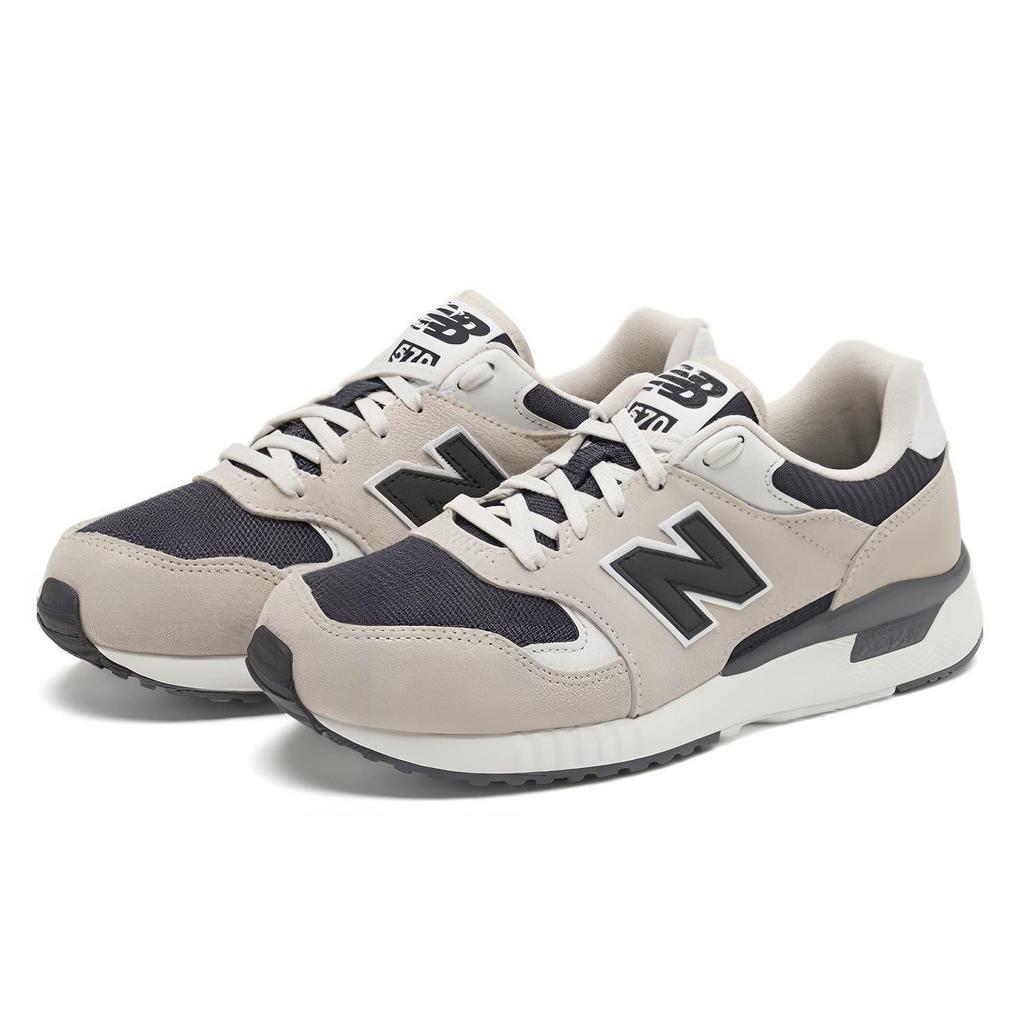 New Balance 570 Series Beige Black D Wide 'Creamwhite Black' ML570BNA