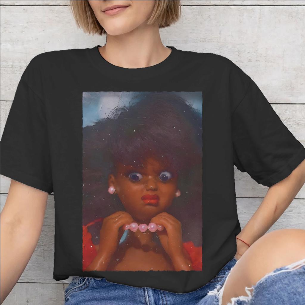 Disgusted Face Meme Doll Babe Graphic Print T Shirt Unisex Unisex Pure Cotton Tee Shirt Clothing