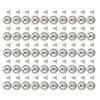 50 Set Sphere Rivet Kit Iron Soild 10mm Diameter Sphere Stud Kit with 6mm Screws for Leather Crafts Clothing Boots