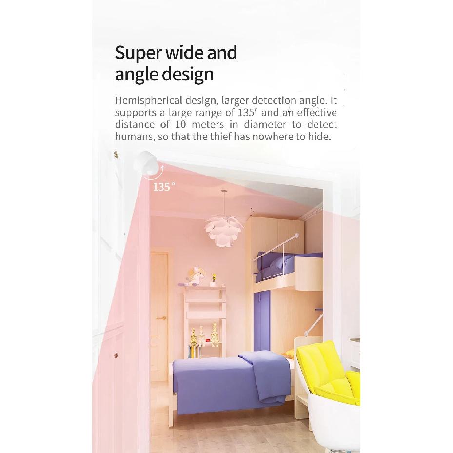 Tuya 2 in 1 Zigbee Mini PIR Motion Detector + Bright Lux Light Passive Infrared Security Burglar Alarm Sensor App Remote Control