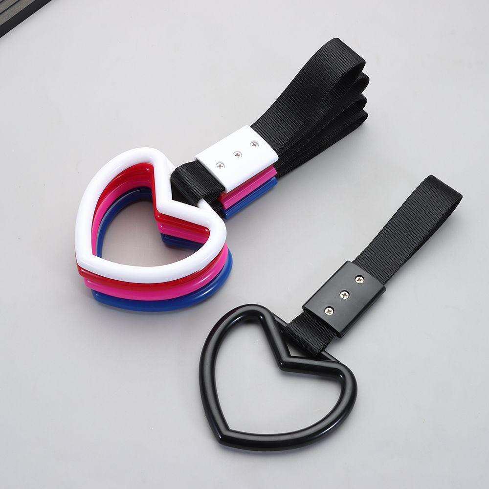 Drift Towing Rope Bus Handle Charm Handle Strap Tow Ring Heart Shape Strap Car Accessory