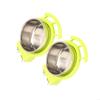 2Pcs Stainless Steel Bird Feeder Bowl Perfect For Parrots Canaries Feeding