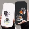 50Pcs Waterproof Kawaii Black Cat Sticker Cartoon Graffiti Decal Cute Kitten Sticker  Skateboard