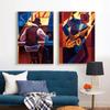 Vintage Jazzmusiker Saxophon Violine Poster und Drucke Leinwandmalerei Wandkunst Bilder Modernes Café Bar Heimdekor Geschenk